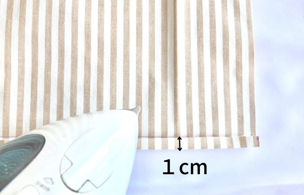 簡単かわいいあづま袋の作り方-アイロンで三つ折りにする｜ハンドメイド初心者向け洋裁メディア縫いナビ｜丸石織物