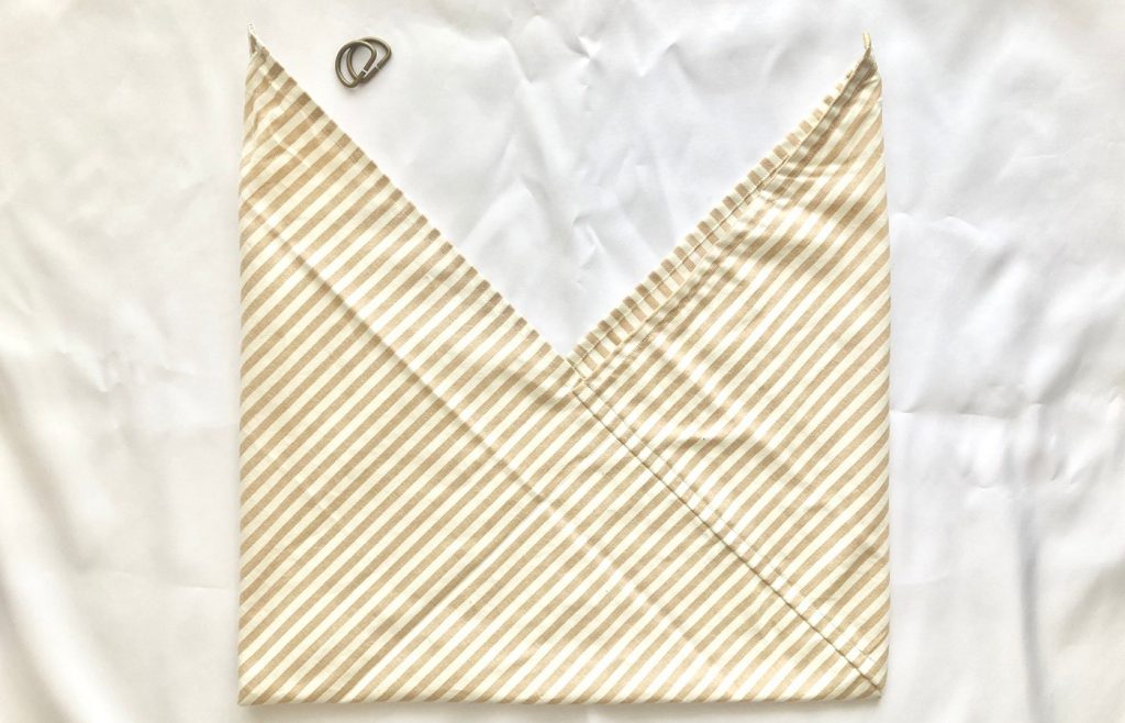簡単かわいいあづま袋の作り方-Ⅾカンをつける前｜ハンドメイド初心者向け洋裁メディア縫いナビ｜丸石織物