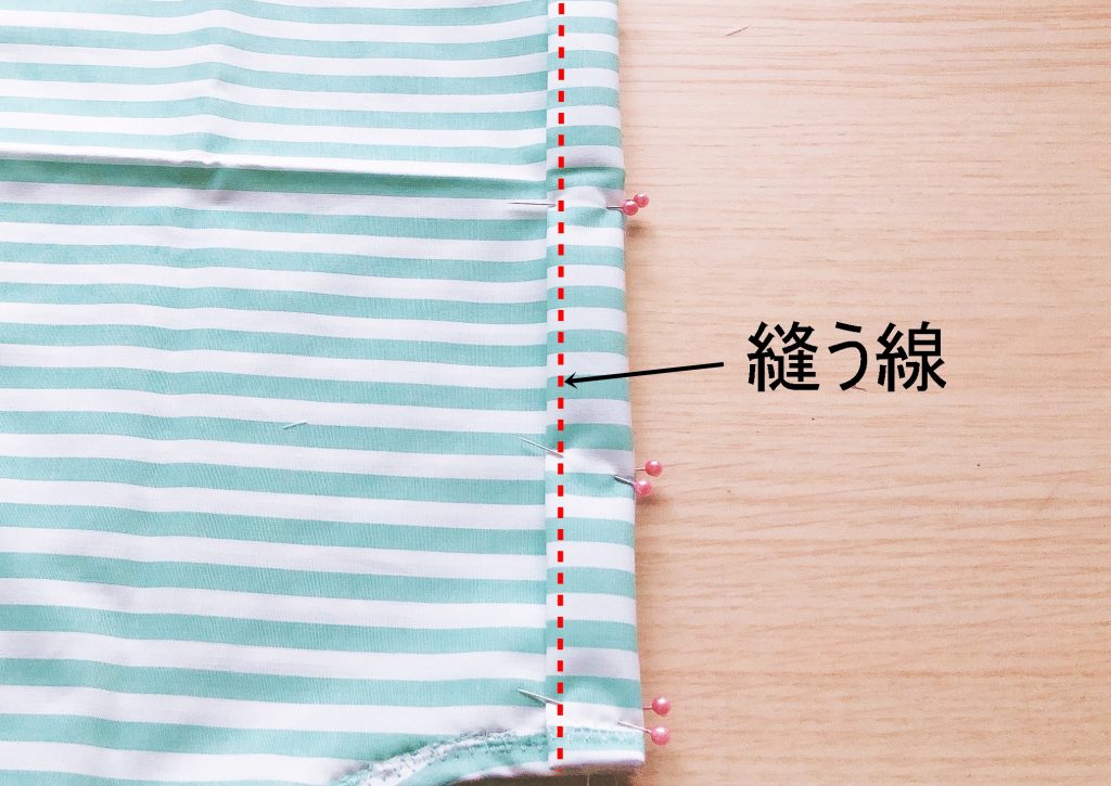 型紙不要の簡単かわいいサマーワンピース‐縫い５|ハンドメイド初心者のための洋裁メディア縫いナビ|丸石織物