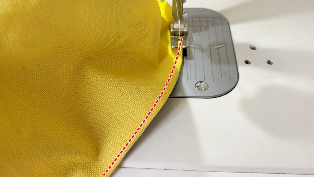 仕切り付き小物ケースの作り方-ステッチ2｜ハンドメイド初心者のための洋裁メディア縫いナビ｜マルイシ織物