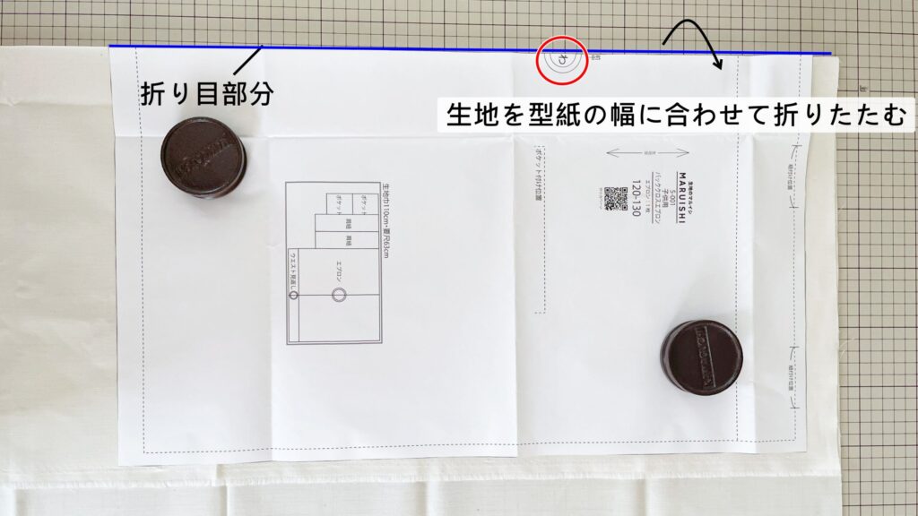 【オリジナル型紙】5-001子供用バッククロスエプロンの作り方|ハンドメイド 初心者のための洋裁メディア縫いナビ|丸石織物|わの取り方