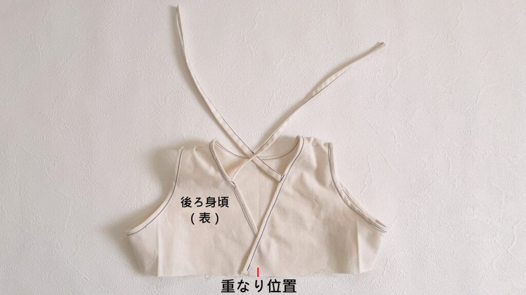 重なり位置｜森のワンピース｜ハンドメイド 初心者のための洋裁メディア縫いナビ｜丸石織物｜作り方