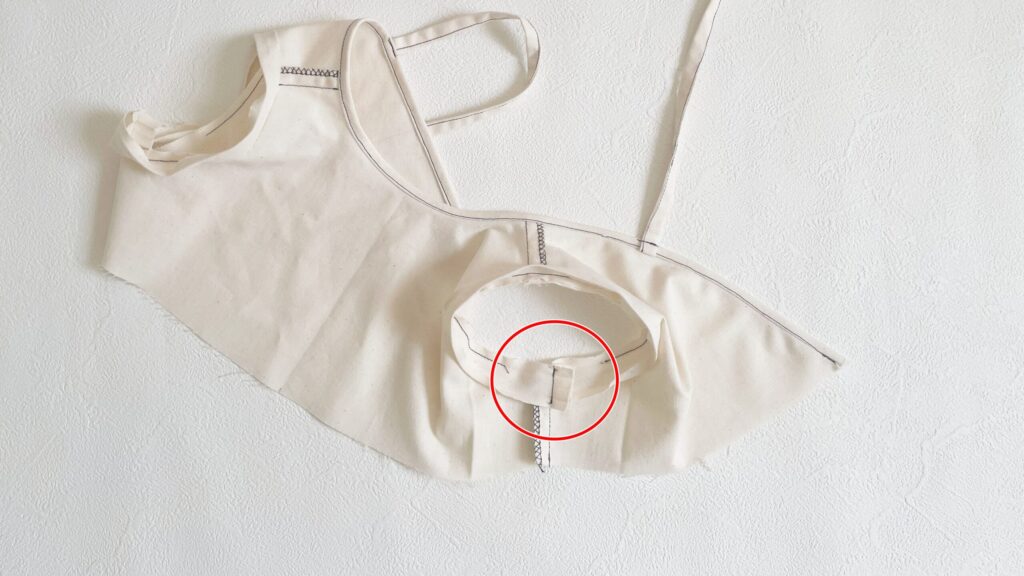 輪の状態｜袖バイアス｜森のワンピース｜ハンドメイド 初心者のための洋裁メディア縫いナビ｜丸石織物｜作り方