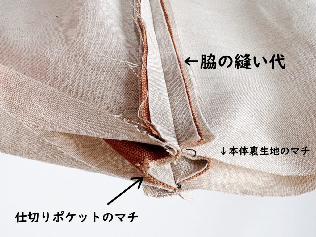 【オリジナル型紙】10-026セパレートトートバッグの作り方|仕切りポケットのマチを縫う|ハンドメイド初心者のための洋裁メディア縫いナビ|丸石織物